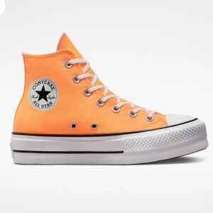 CONVERSE Cosmic Peach Platform High Top Sneakers Size 7.5US